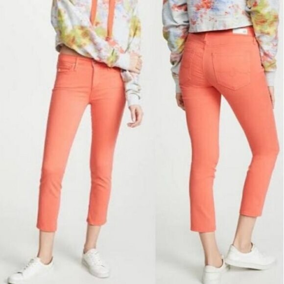 NWT AG Adriano Goldschmied | Mid Rise Cigarette Crop - Picture 1 of 15